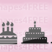 10 Cake Photoshop Custom Shapes Birthday Cakes