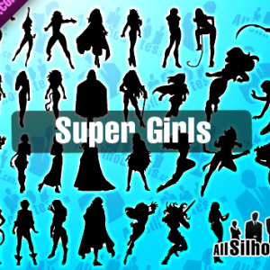Girl Silhouettes for Photoshop CSH