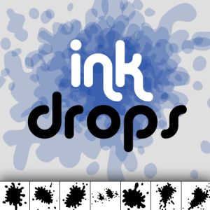 Ink Drops Photoshop Shapes