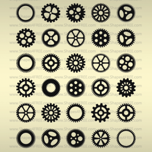 90 Photoshop Gears Shapes