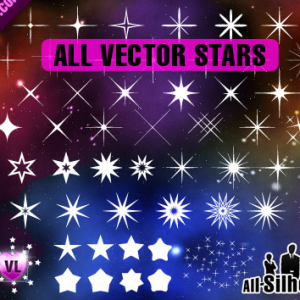 Photoshop Stars Vector Shapes CSH