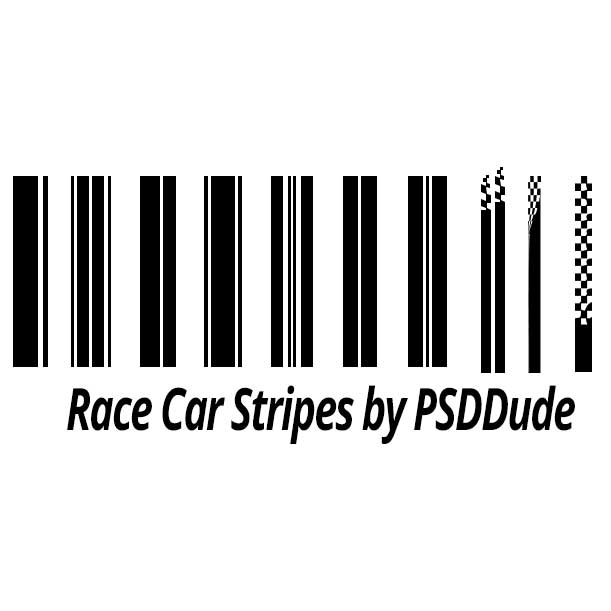 10 Racing Car Stripes Vector Shapes