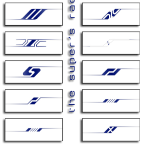 Race Car Stripes Vector Shapes