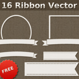 Ribbon Shapes Vector for Photoshop