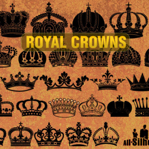 Vector Royal Crowns