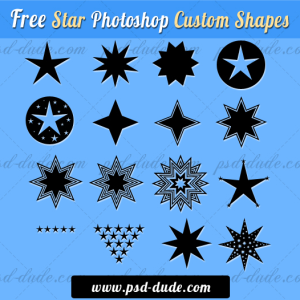 Star Shapes for Photoshop
