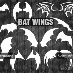 Vector bat wings