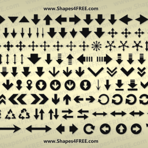 120 Arrows Photoshop Shapes