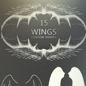 15 Wings Photoshop Shapes CSH