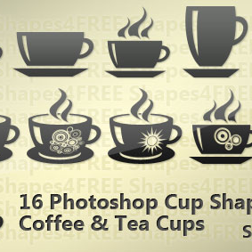 16 Photoshop Cup Shapes Coffee and Tea Cups