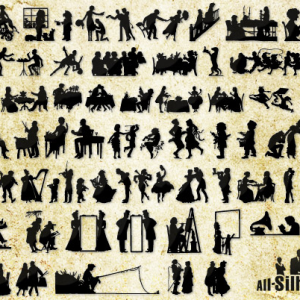 19 Century Silhouettes