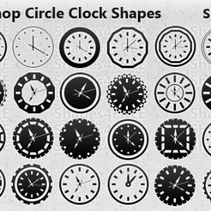 31 Photoshop Clock Shapes for Timeless Designs