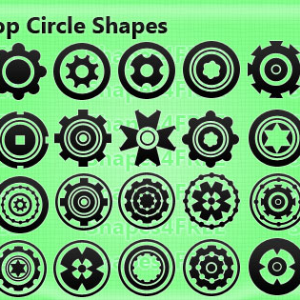 34 Creative Photoshop Custom Shapes Circles