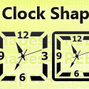 8 Photoshop Square Clock Shapes