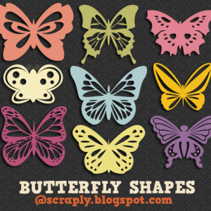 Butterfly Custom Shapes for Photoshop