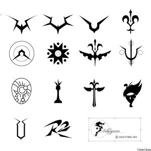 Code Geass Symbol Shape Set