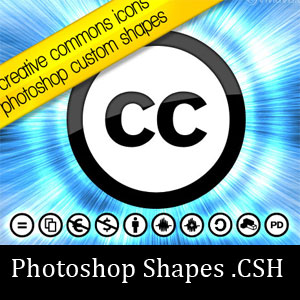 Creative Commons Icons Photoshop Shapes