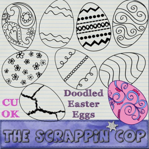 Easter Egg Doodle Shapes