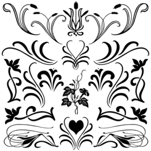 Florals with Flourish Solid Set 1