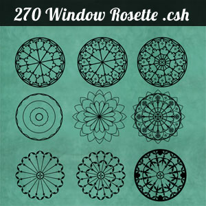 270 Flower Rosette Shapes