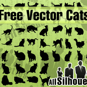Free Vector Cat Shapes and Silhouettes