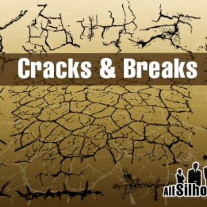 Grunge Cracks Photoshop Vector Shapes