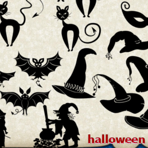 Halloween Photoshop Shapes Silhouettes