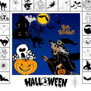 Halloween Vector Shapes for Photoshop CSH