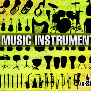 Music Instruments Photoshop Shapes CSH