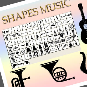Music Shapes for Photoshop
