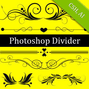 Divider Line Photoshop Shapes