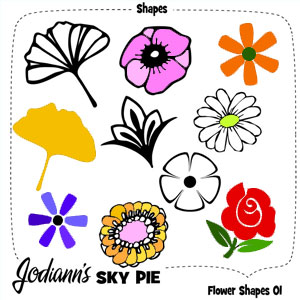 Flower Shapes for Photoshop