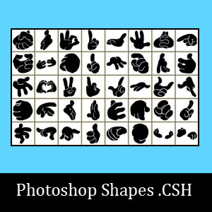 40 Photoshop Hand Shapes