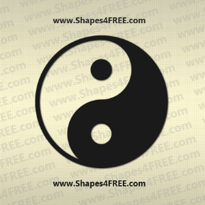 Yin Yang Photoshop Shape