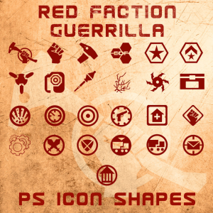 Red Faction Guerilla Icon Shapes 