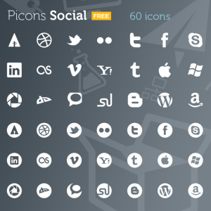 Social Icons Shapes