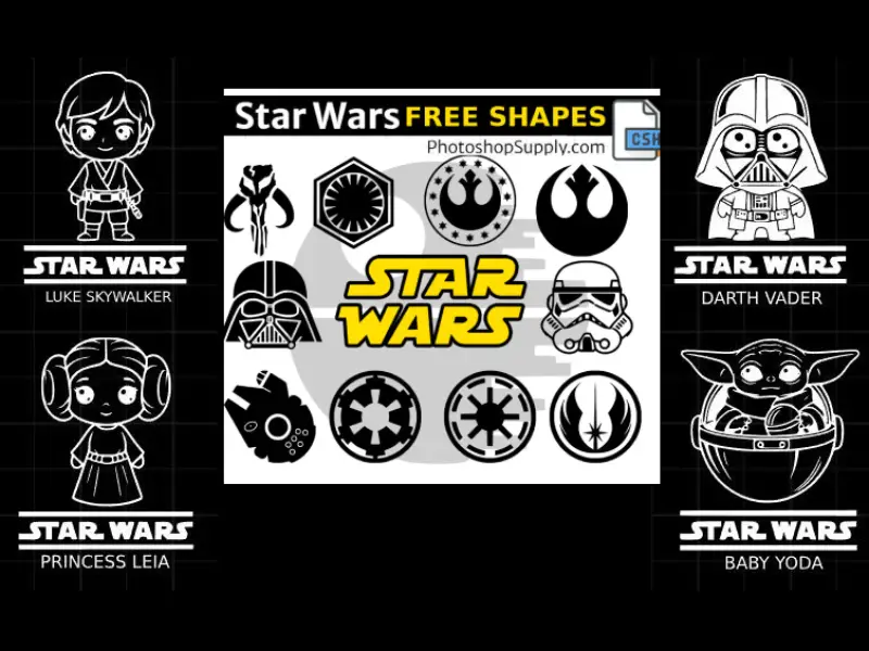 Star Wars SVG Vector Shapes