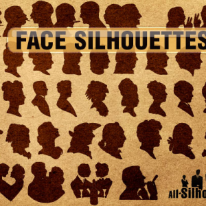 Vector Face Silhouettes