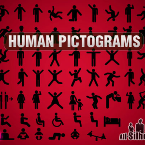 Vector Human Postures Pictogram