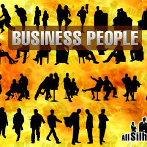 Business People Silhouette Shapes for Photoshop