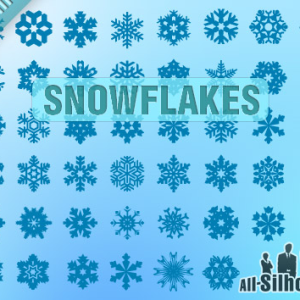 Vector Snowflakes Photoshop Shapes